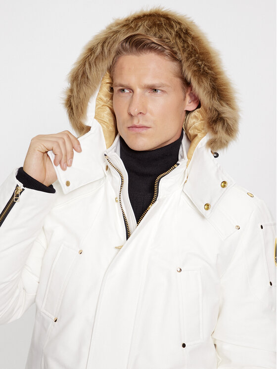 Moose Knuckles Moose Knuckles Kurtka puchowa Stag Lake Parka Écru Regular Fit