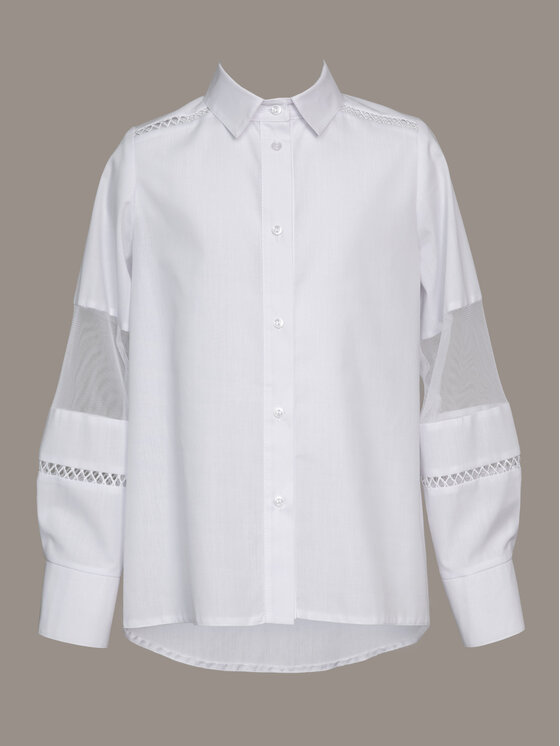 SLY SLY Koszula 4S-107 Biały Comfortable Fit