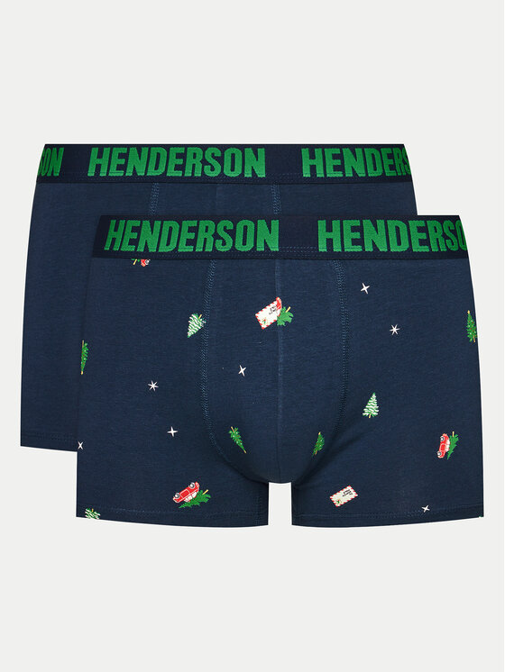 Henderson Henderson 2er-Set Boxershorts Jury 42251 Blau