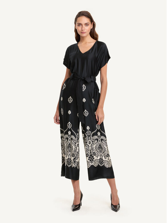 KMX KMX Kombinezon 192820007 Czarny Loose Fit