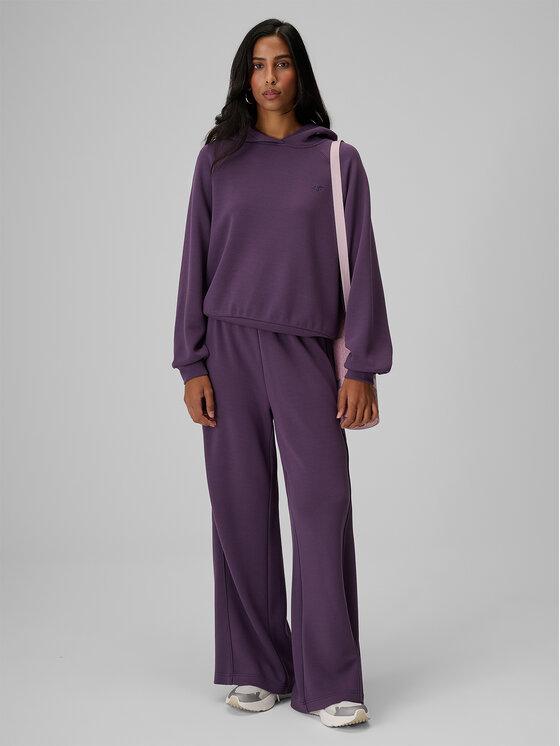 4F 4F Bluza ESSENTIAL Fioletowy Regular Fit