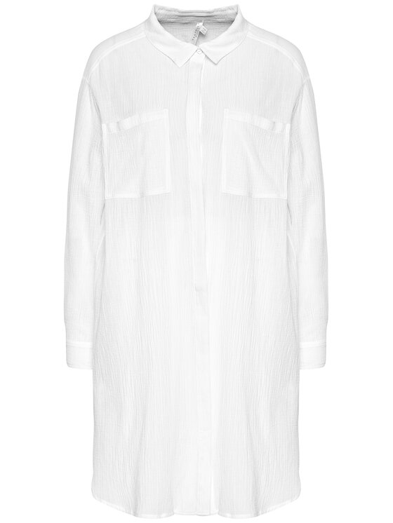 Seafolly Seafolly Tunica Crinkle Twill 53108-CU Bianco Regular Fit