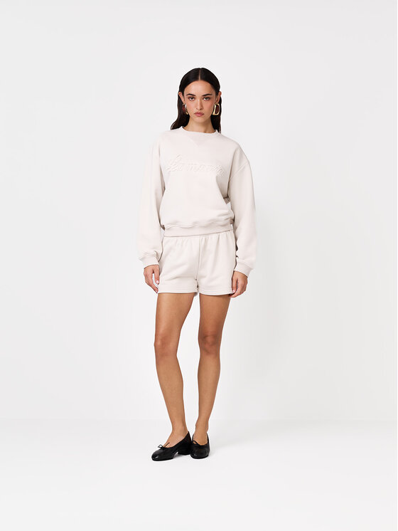 La Mania La Mania Szorty sportowe MICA Kremowy Basic Fit