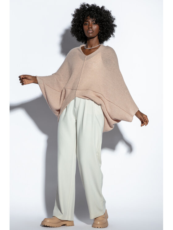 Sweter, rozmiar 34/36, Różowy, F1822 PINKPOWDER