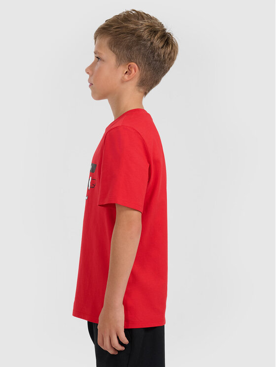 4F 4F T-Shirt CHRISTMAS DROP Czerwony Regular Fit