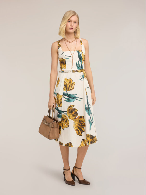 Motivi Motivi Vestito da giorno 7550Q203638N001 Bianco Regular Fit