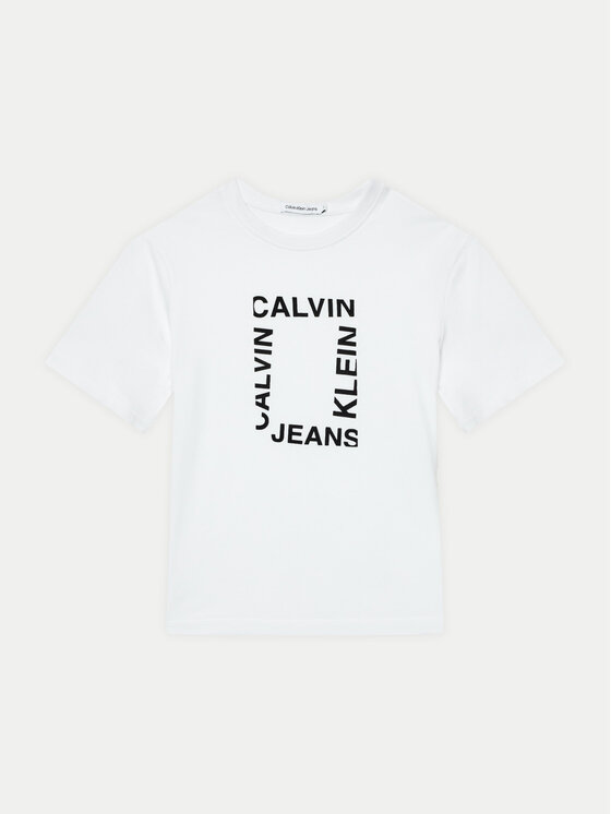 Calvin Klein Jeans Calvin Klein Jeans T-Shirt Maxi Hero IB0IB02159 Λευκό Regular Fit