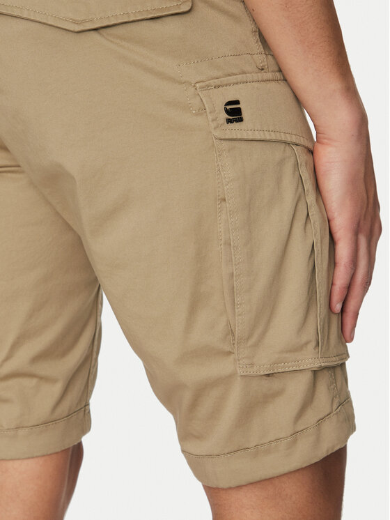 G-Star Raw G-Star Raw Szorty materiałowe Rovic Zip D26214-5126 6059 Khaki Relaxed Fit