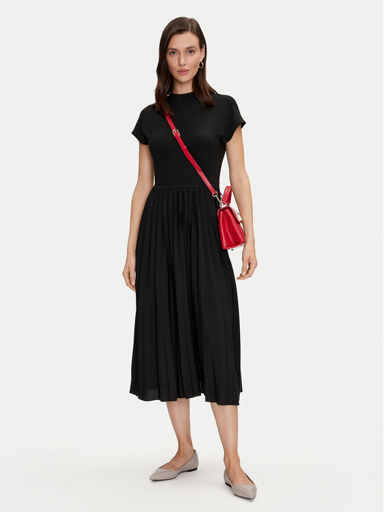 Tommy Hilfiger Tommy Hilfiger Hétköznapi ruha WW0WW42020 Fekete Regular Fit