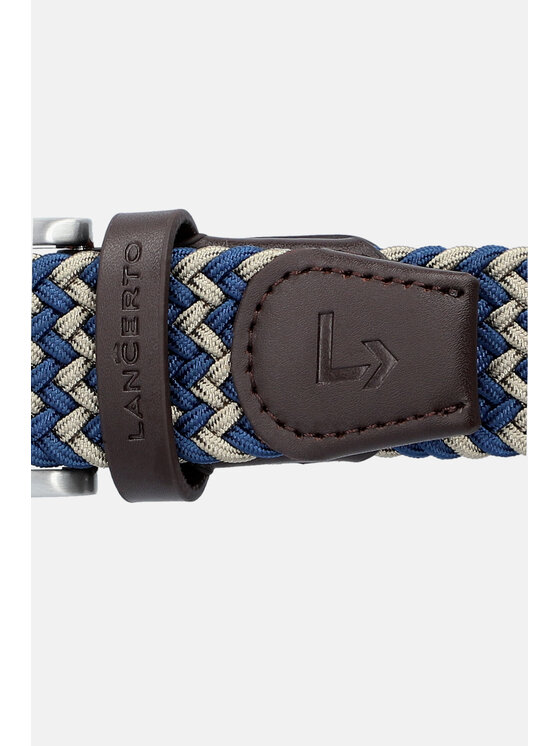 Lancerto Lancerto Pasek Męski Pleat PS090124000019 Niebieski