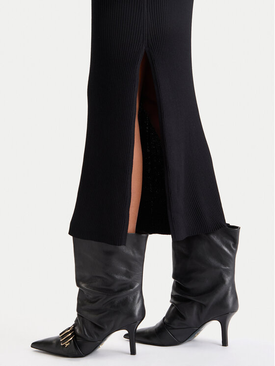 HUGO HUGO Плетена рокля Sharry 50542620 Черен Slim Fit