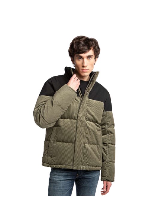 Jack Wolfskin Jack Wolfskin Kurtka zimowa NATURE CORDUROY JACKET M 1206331_4550 Zielony Classic Fit