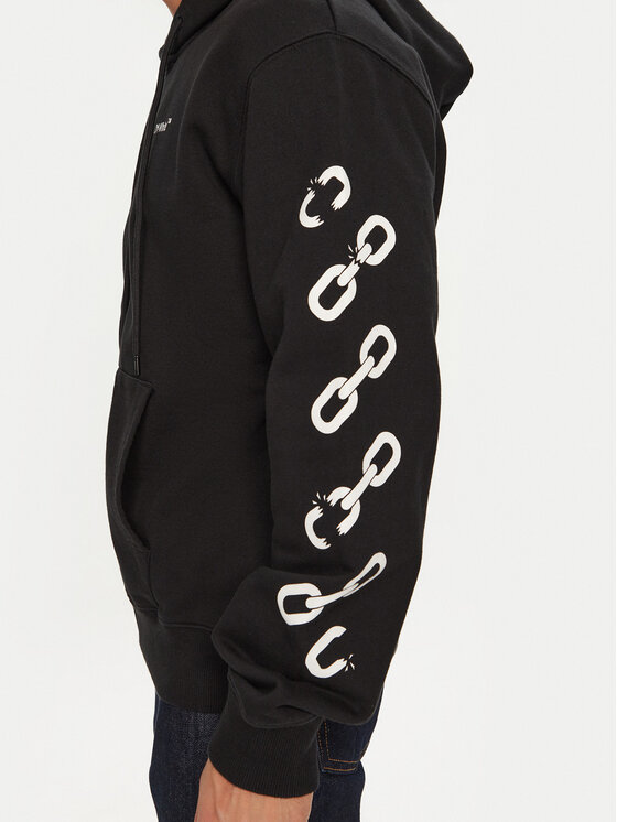 Off-White Off-White Felpa OMBE013F22FLE0061001 Nero Regular Fit