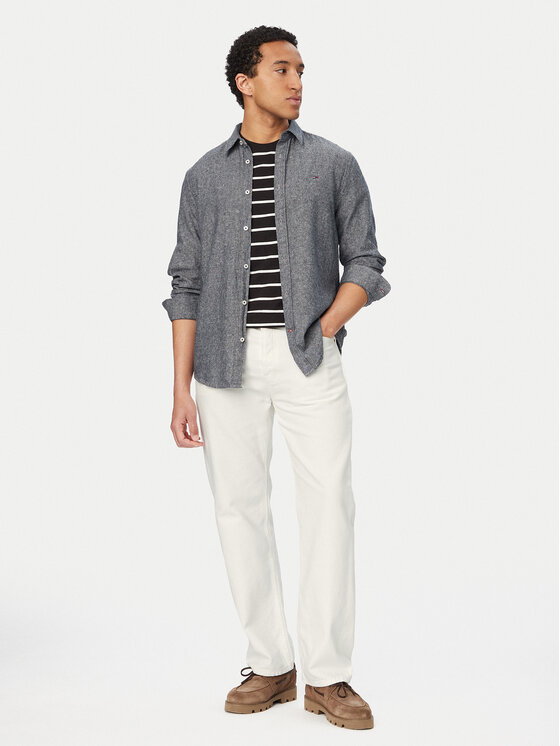 Tommy Jeans Tommy Jeans Πουκάμισο DM0DM22761 Σκούρο μπλε Regular Fit