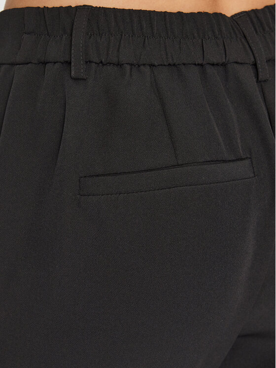 Vila Vila Stoffhose Kamma 14084356 Schwarz Regular Fit
