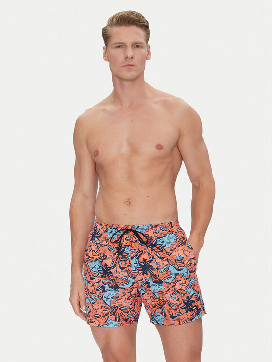 BOSS BOSS Úszónadrág Willow 50539931 Narancssárga Regular Fit