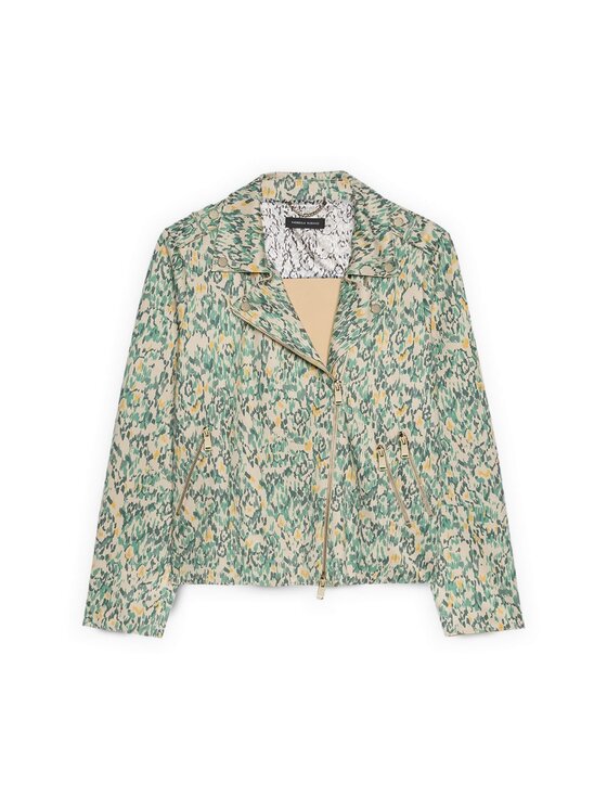 Fiorella Rubino Fiorella Rubino Giacca in similpelle R328T001302N0R2 Verde Regular Fit