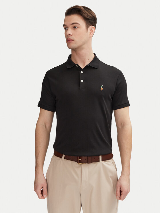 Męskie Polo Polo Ralph Lauren, Rozmiar S, Czarne, Ssl-Knt 710685514002