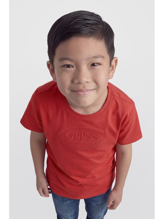 Guess Kids Guess Kids T-Shirt 184427 Czerwony Classic Fit