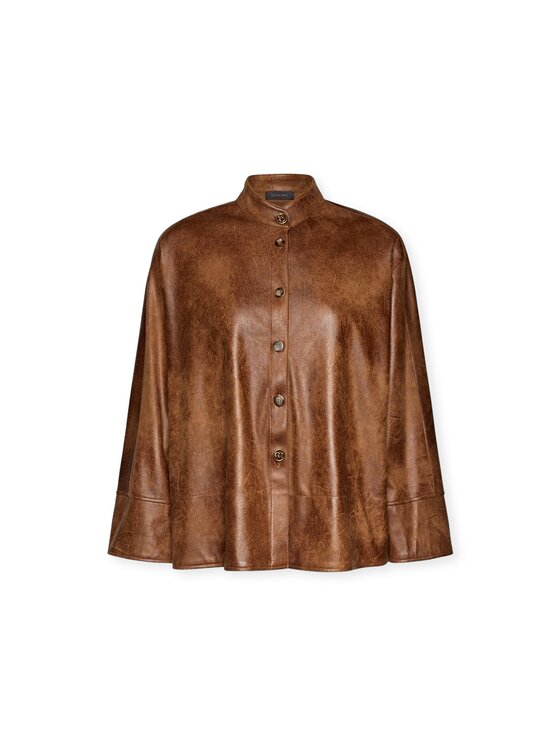 Elena Mirò Elena Mirò Camicia 5018Z000022N022 Marrone Boxy Fit