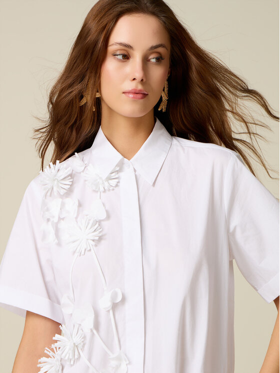Oltre Oltre Abito da sera 7006J000870N011 Bianco A-Line Fit