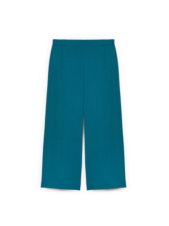 Fiorella Rubino Fiorella Rubino Spodnie materiałowe P011L002301N024 Turkusowy Over Fit