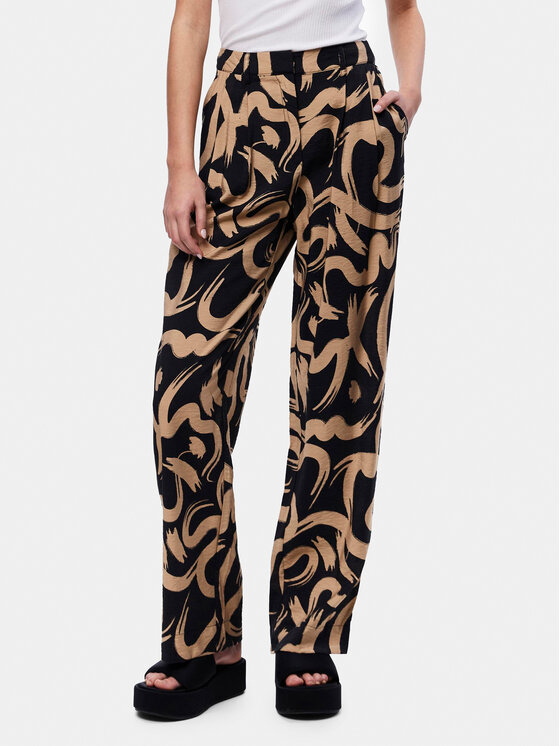 Pieces Pantaloni din material Merita 17147636 Bej Regular Fit