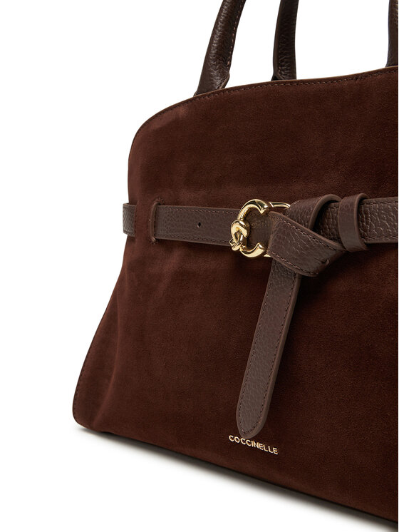 Coccinelle Coccinelle Ročna torba TLB Coccinellesabine Suede Bi E1 TLB 18 04 01 Rjava