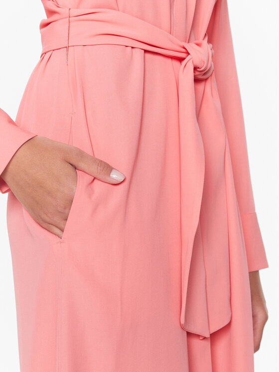Seidensticker Seidensticker Rochie tip cămașă 60.134572 Roz Regular Fit