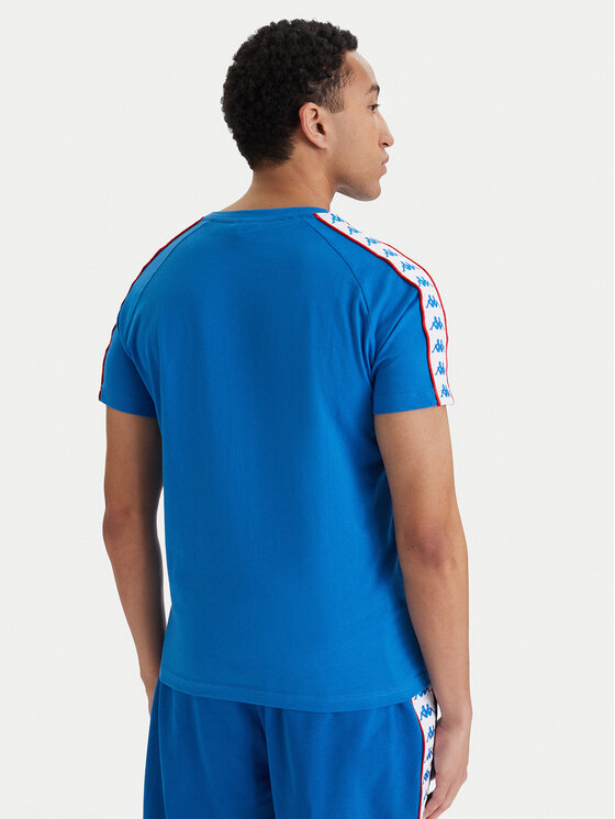 Kappa Kappa T-Shirt Banda Coen 303UV10 Modrá Slim Fit