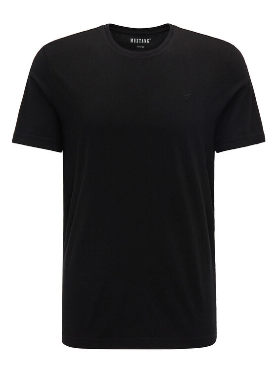 Mustang Mustang T-shirt ALEX C EMBROIDERY Nero Regular Fit