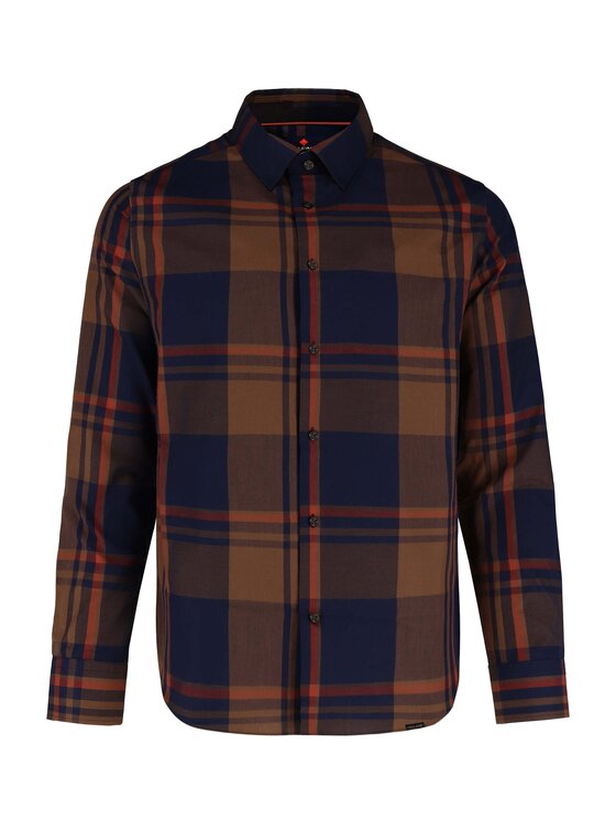 Volcano Volcano Koszula K-JOSE Granatowy Slim Fit