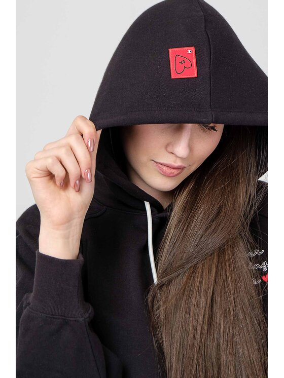 Champion Champion Bluza 116350-KK001-NBK R. S Czarny Oversize