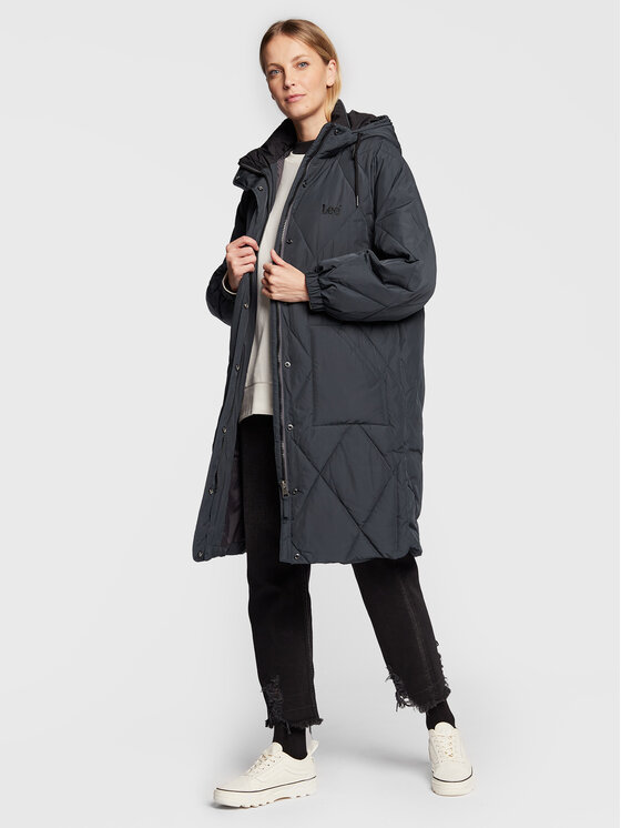 Lee Lee Kurtka zimowa L55KEV30 112320683 Szary Regular Fit