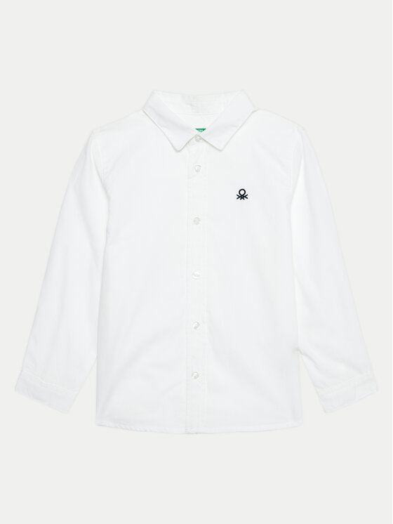 United Colors Of Benetton United Colors Of Benetton Srajca 54AZGQ00J Bela Regular Fit