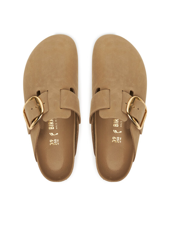 Birkenstock Birkenstock Klapki Boston Big Buckle Hex 1030425 Brązowy