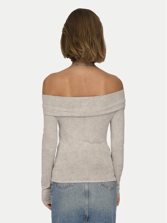 ONLY ONLY Блуза Fayola 15339435 Бежов Slim Fit