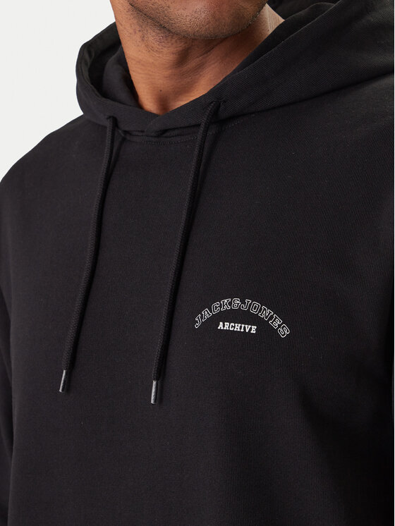 Jack & Jones Jack & Jones Pulóver College Logo 12288362 Fekete Regular Fit