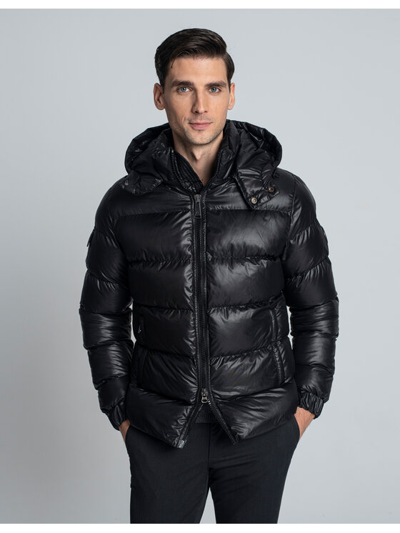 Borgio Borgio Kurtka puchowa barone Czarny Slim Fit