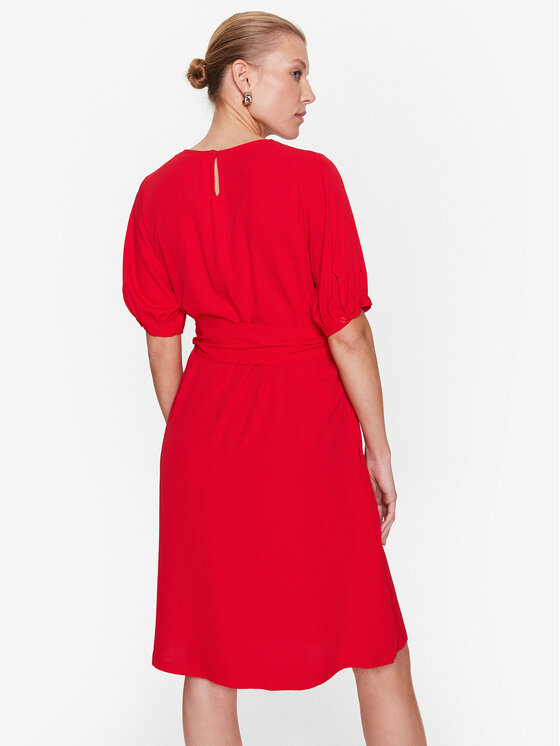 Seidensticker Seidensticker Kleid für den Alltag 60.134576 Rot Regular Fit