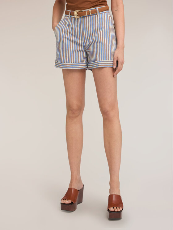 Motivi Motivi Pantaloncini di tessuto P01NQ004616N0S1 Turchese Regular Fit