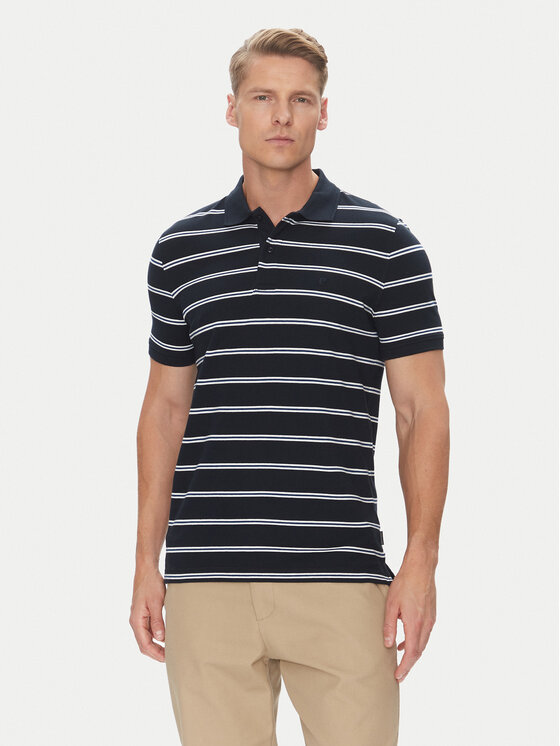 Pierre Cardin Pierre Cardin Polo C5 21364.2111 Granatowy Regular Fit