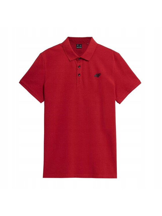 4F 4F T-Shirt TPTSM039 Czerwony Comfortable Fit