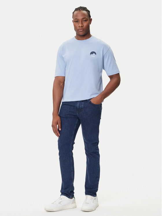 BOSS BOSS Tricou Te_Move 50547087 Albastru celest Relaxed Fit