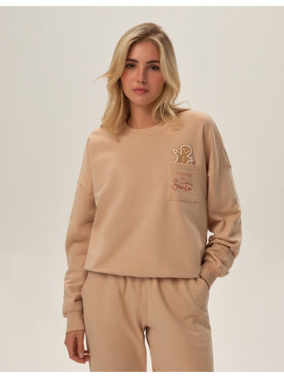 Henderson Henderson Piżama 41899 Beżowy Regular Fit