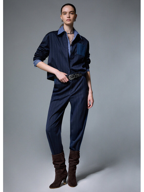Liu Jo Liu Jo Pantaloni di tessuto WF6241T731AL9232 Azzurro chiaro Regular Fit