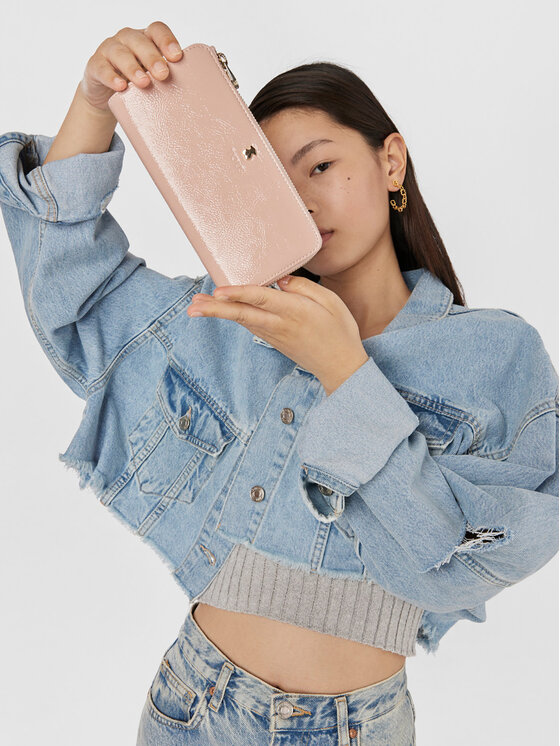 TOUS TOUS Голям дамски портфейл Billetera M. Dorp 2000847014 Розов