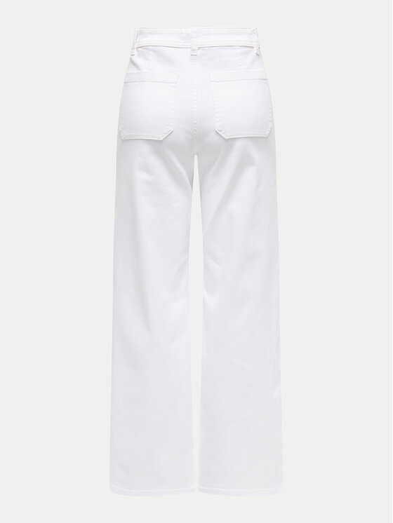 JDY JDY Jeansy Iris 15341269 Biały Wide Leg