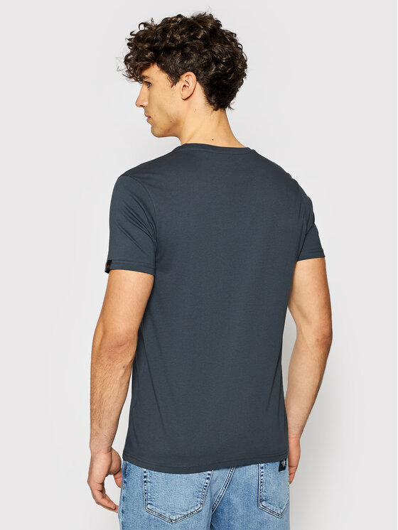 Alpha Industries Alpha Industries Tričko Basic Small Logo 188505 Sivá Regular Fit
