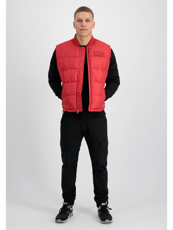 Alpha Industries Alpha Industries Kamizelka Puffer Vest Czerwony Regular Fit